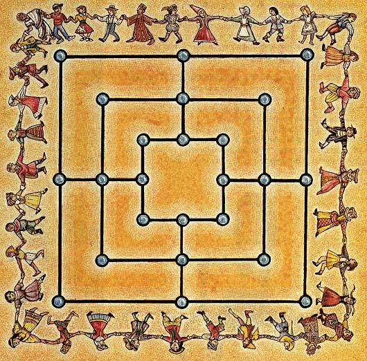Nine Mens Morris Game Board